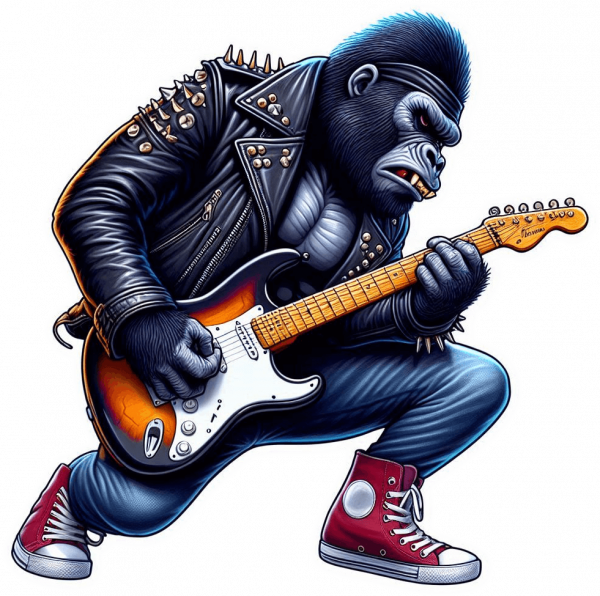 Gorila Tocando Guitarra 03