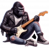 Gorila Tocando Guitarra 04