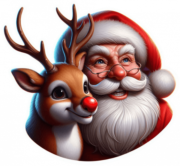 Cara De Santa Y Rudolf 02