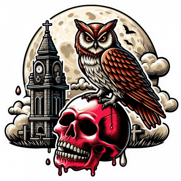 Calavera Buho Y Hallowen 14