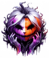 Calabaza Terrorifica En Acuarela Gaouche 02