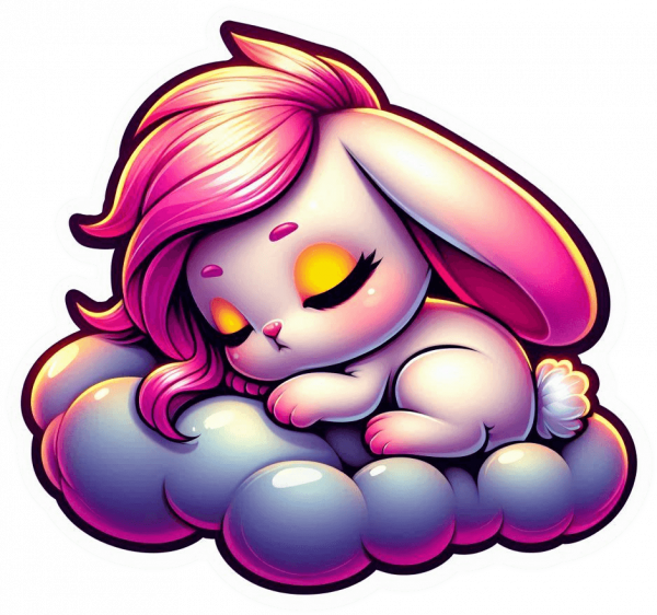 Conejito Durmiendo En Nube 06