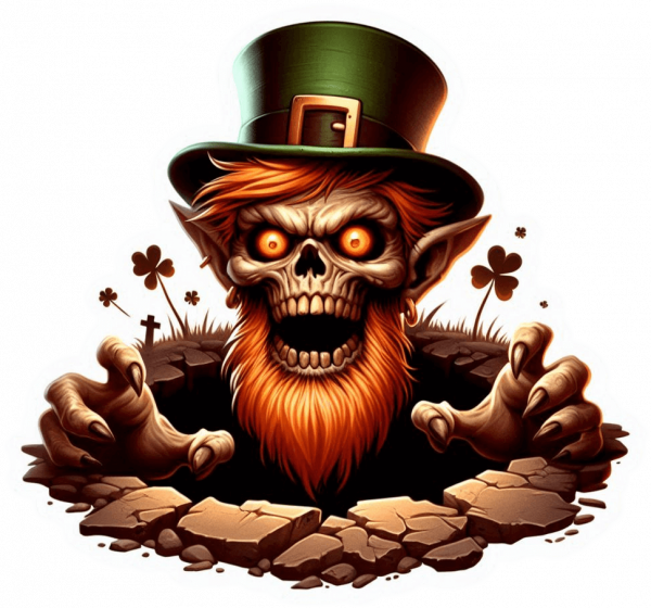 Duende Leprechaun Saliendo De Un Hueco 02