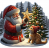 Santa Con Gatito 15