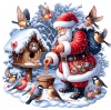 Santa Clous Con Aves 04