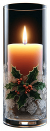 Vela Y Portavela De Navidad 10