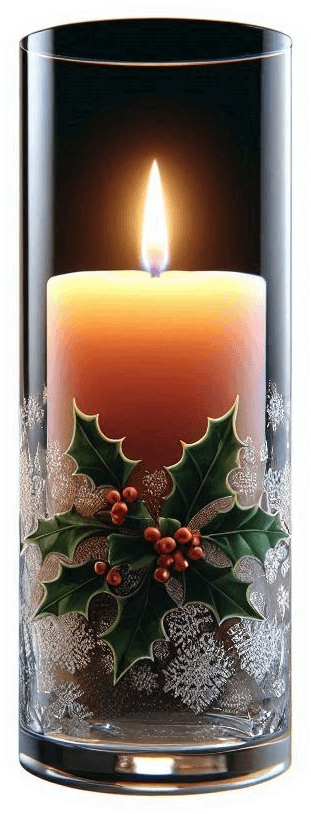 Vela Y Portavela De Navidad 10