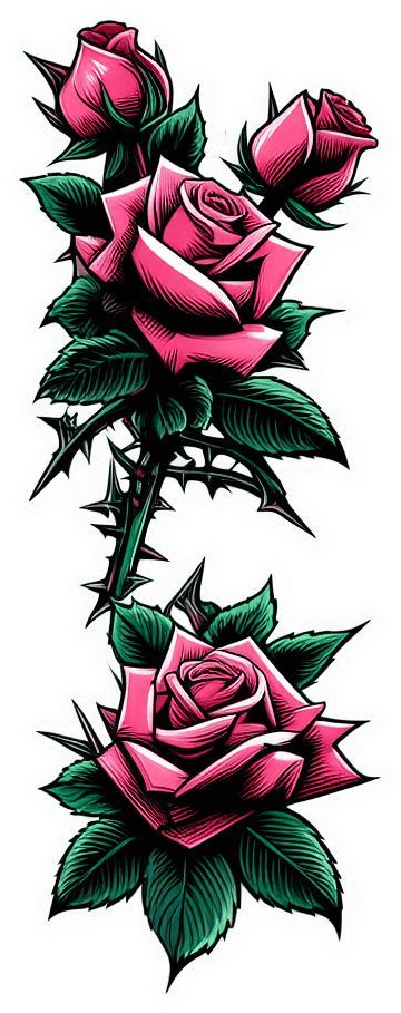 Flor De Rosas Rosadas 05