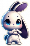Conejito Bebe Con Corazon En La Mano 01