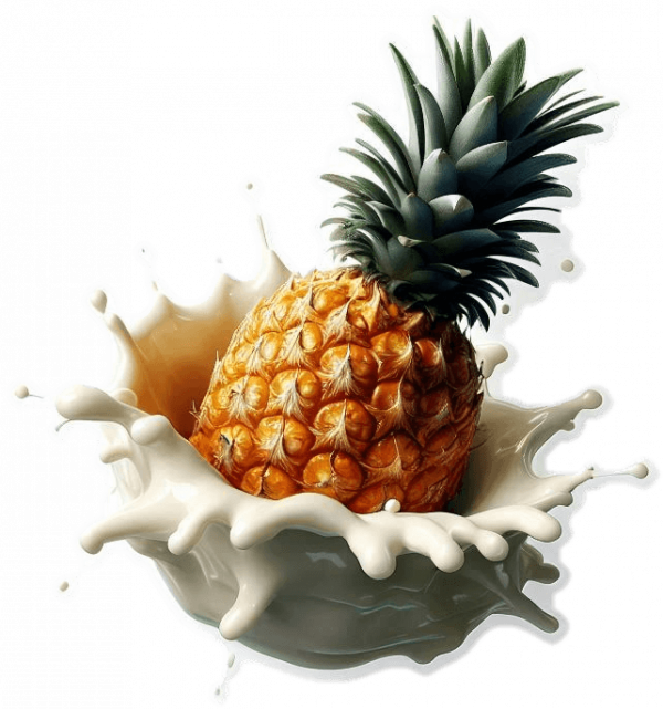Fruta De Piña En Crema 05