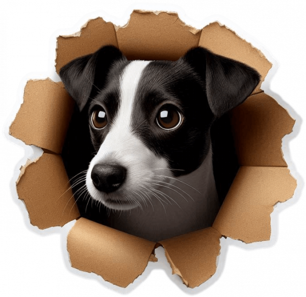 Jack Russell Hueco En Pared