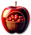 Fruta De Manzanas En Reflejo 06
