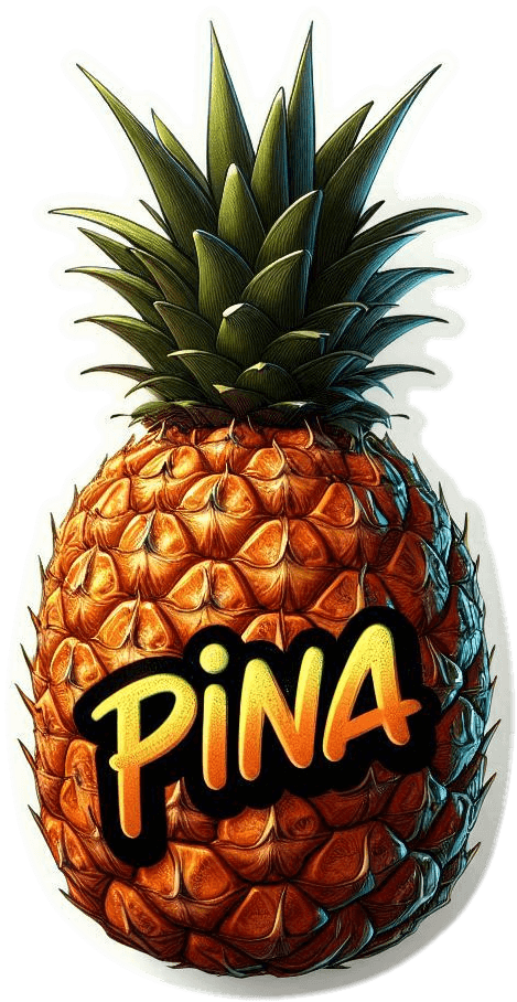 Fruta De Piña En Grafitti 04