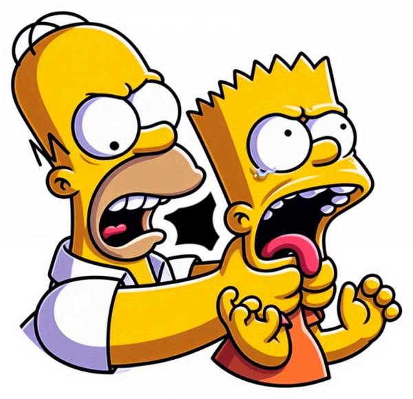 Homero Simpson Molesto Con Bart 01