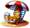 Garfield En La Playa 02