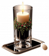 Vela Y Portavela De Navidad 12