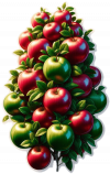 Fruta De Rama De Manzanas 02