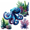 Pulpo De Anillos Azules 02