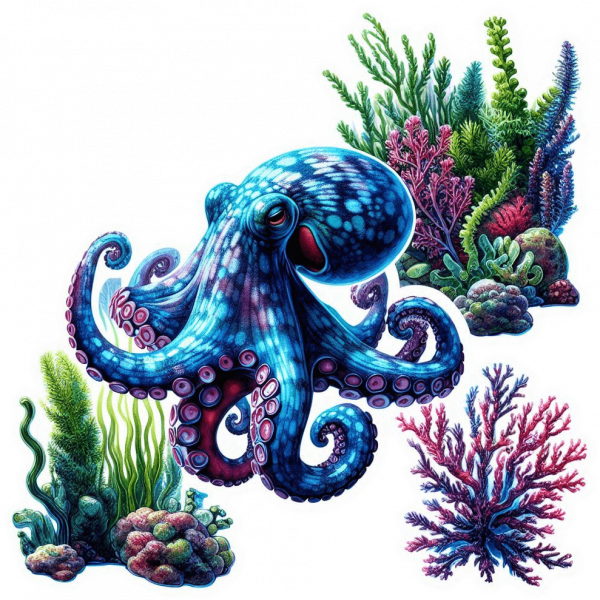 Pulpo De Anillos Azules 02