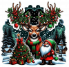 Venado Y Gnomo Navidad 08
