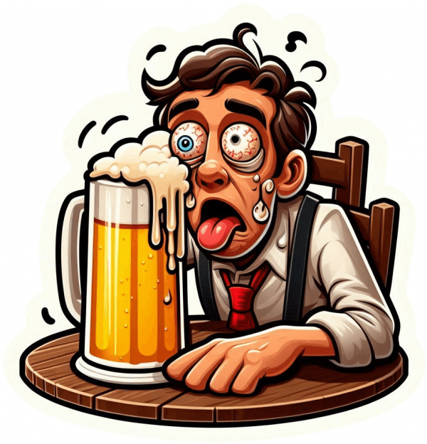 Borrachito Ahorre Agua Tome Cerveza