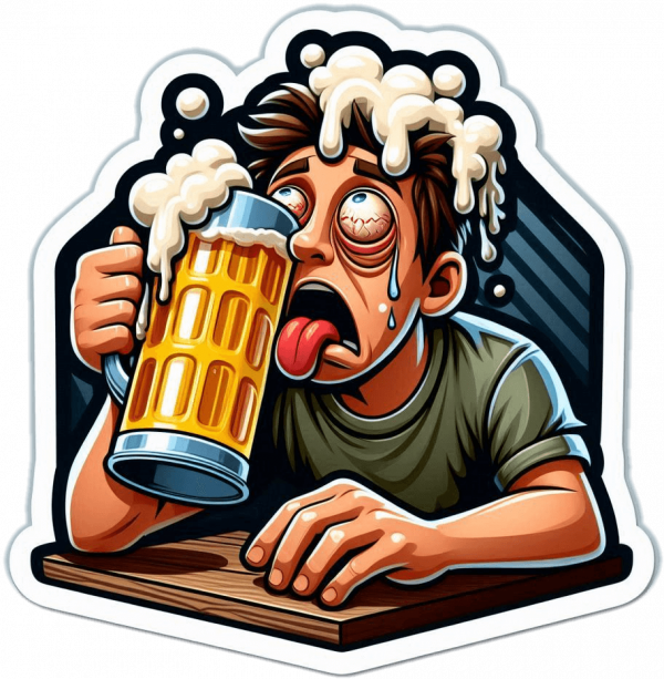 Borrachito Ahorre Agua Tome Cerveza