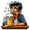 Borrachito Ahorre Agua Tome Cerveza