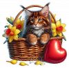 Gato Feliz Navidad Y Globos
