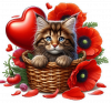 Gato Feliz Navidad Y Globos