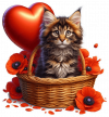 Gato Feliz Navidad Y Globos