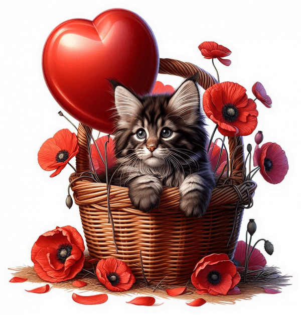 Gato Feliz Navidad Y Globos