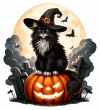 Gato En Halloween
