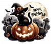 Gato En Halloween