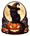 Gato En Halloween