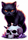 Gato Y Calabaza Gótico (1)