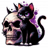 Gato Y Calabaza Gótico (1)