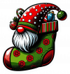 Gnomo Y Media De Navidad