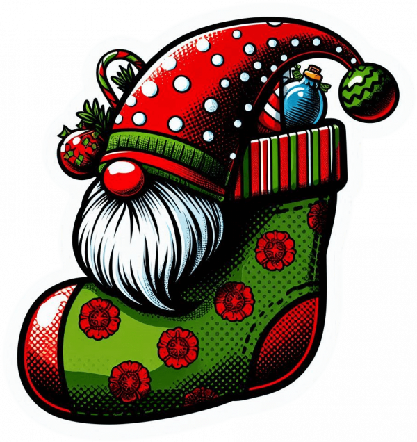 Gnomo Y Media De Navidad