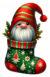 Gnomo Y Media De Navidad