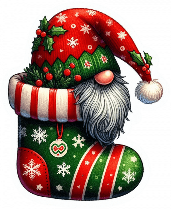Gnomo Y Media De Navidad