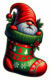 Gnomo Y Media De Navidad