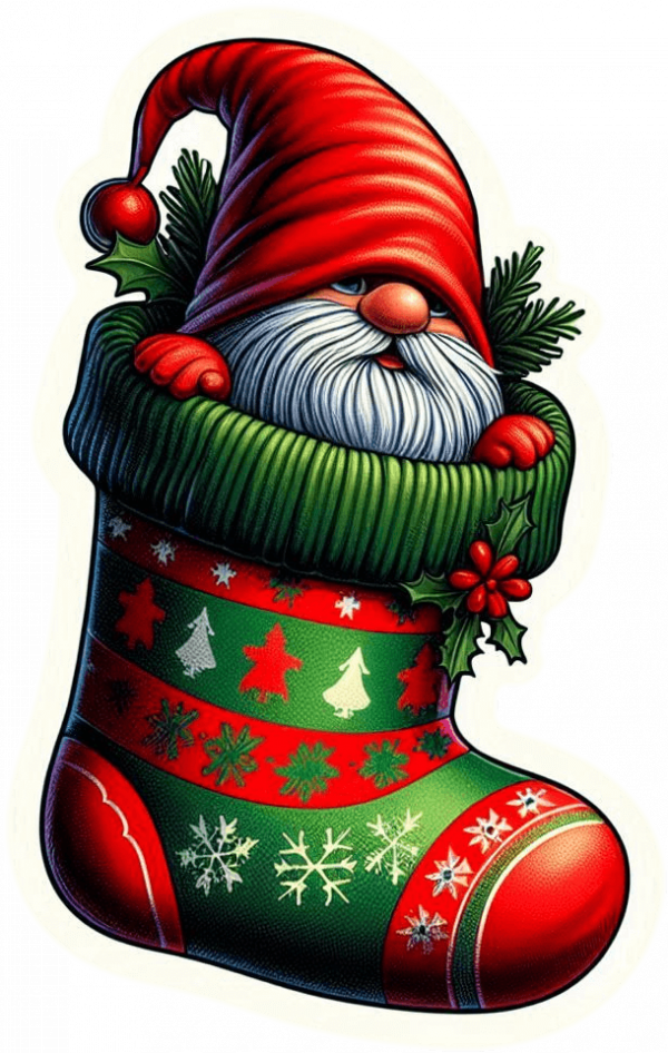 Gnomo Y Media De Navidad