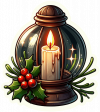 Lamparas Y Velas De Navidad