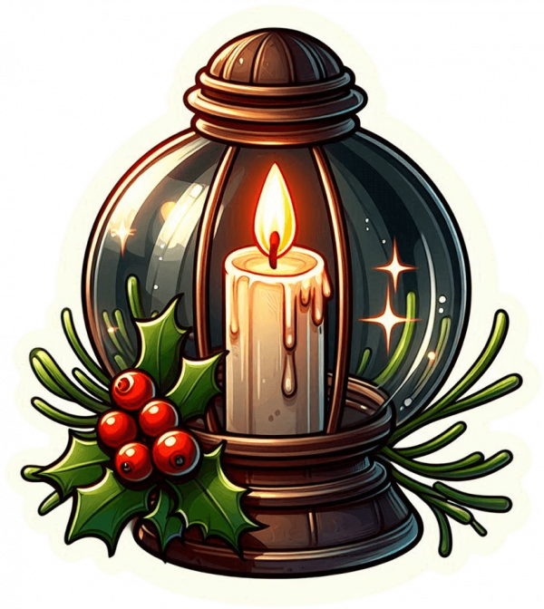 Lamparas Y Velas De Navidad