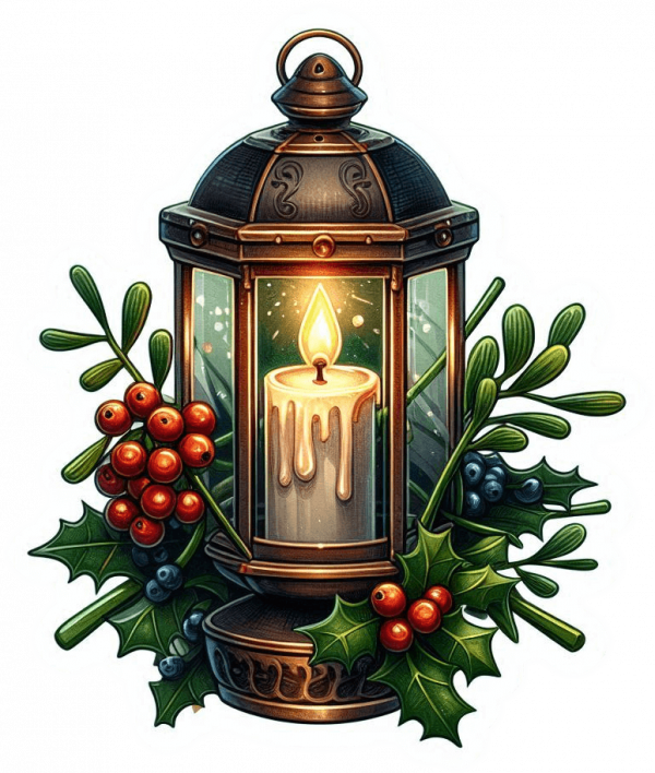 Lamparas Y Velas De Navidad