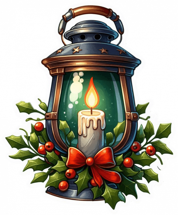Lamparas Y Velas De Navidad