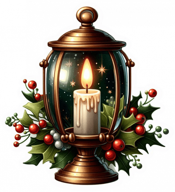 Lamparas Y Velas De Navidad