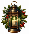 Lamparas Y Velas De Navidad