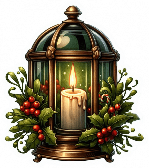 Lamparas Y Velas De Navidad