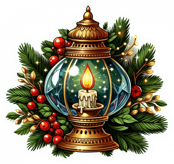 Lamparas Y Velas De Navidad